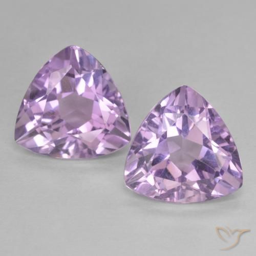 5.78ctw Natürlicher Mittelrosa Violett Amethyst, Trillion, VVS-VS