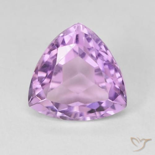 3.37ct Natürlicher Mittelrosa Violett Amethyst, Trillion, VVS-VS
