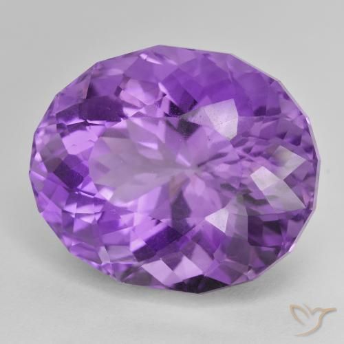 9,17 ctw natürlicher Intensives Violett Amethyst, Oval, VVS