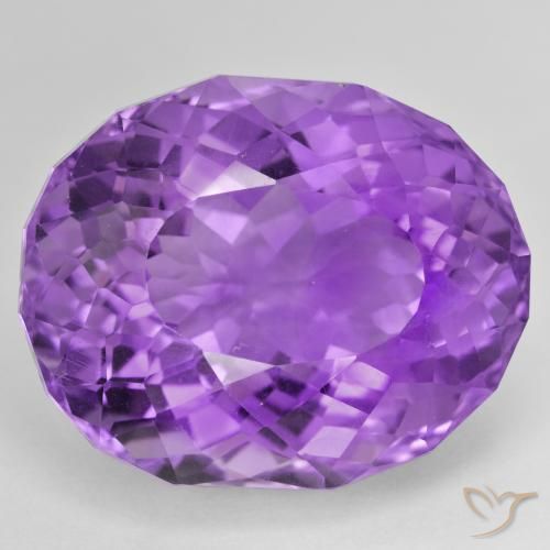 44.60ct Natürlicher Lebhaftes Violett Amethyst, Oval, VVS