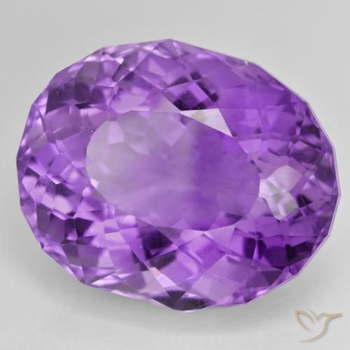 9,17 ctw natürlicher Lebhaftes Violett Amethyst, Oval, VVS