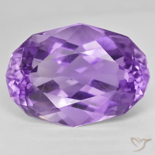54.55ct Natürlicher Mittelviolett Amethyst, Oval, VVS-VS