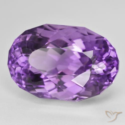 9,17 ctw natürlicher Intensives Violett Amethyst, Oval, VVS-VS