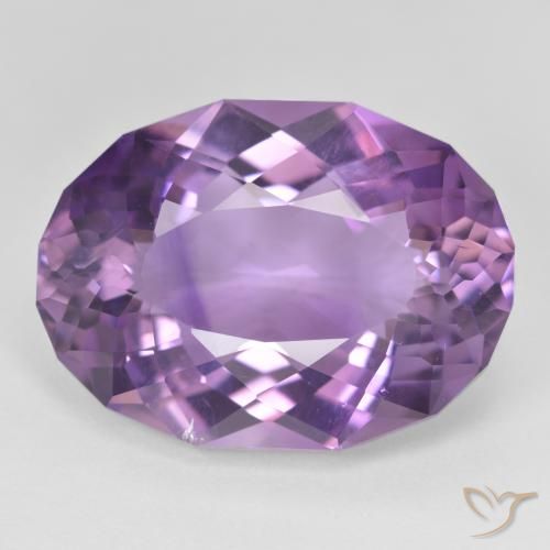 21.94ct Natürlicher Lilaisch-violett Amethyst, Oval, VVS-VS
