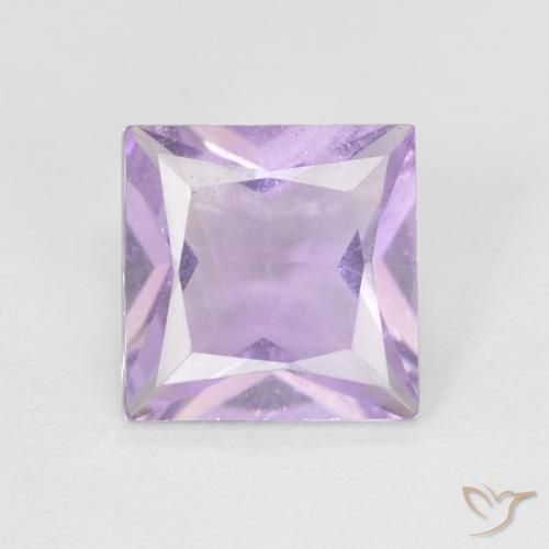 1.21ct Natürlicher Rosaig-violett Amethyst, Quadrat, VS