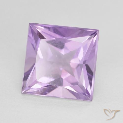 9,17 ctw natürlicher Mittelrosa Violett Amethyst, Quadrat, VS