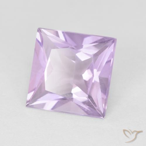 9,17 ctw natürlicher Hellrosa Violett Amethyst, Quadrat, VS