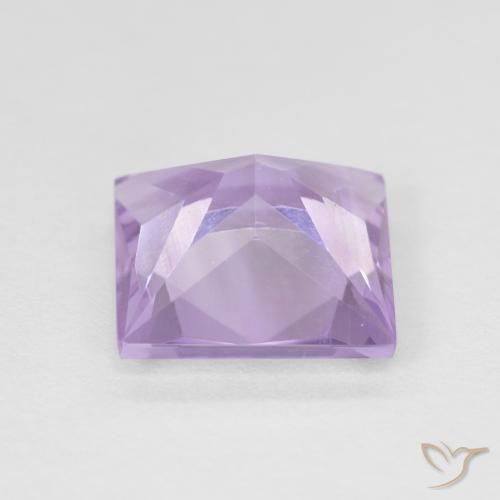 9,17 ctw natürlicher Hellrosa Violett Amethyst, Quadrat, VS