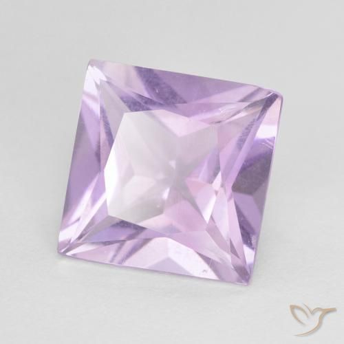 9,17 ctw natürlicher Hellrosa Violett Amethyst, Quadrat, VS
