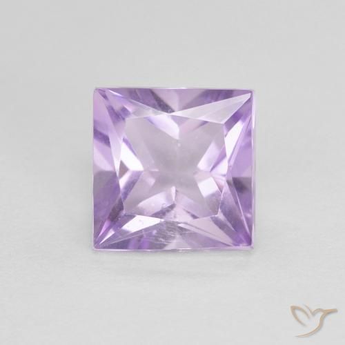 1.10ct Natürlicher Hellrosa Violett Amethyst, Quadrat, VS