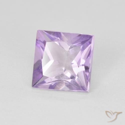 9,17 ctw natürlicher Hellrosa Violett Amethyst, Quadrat, VS