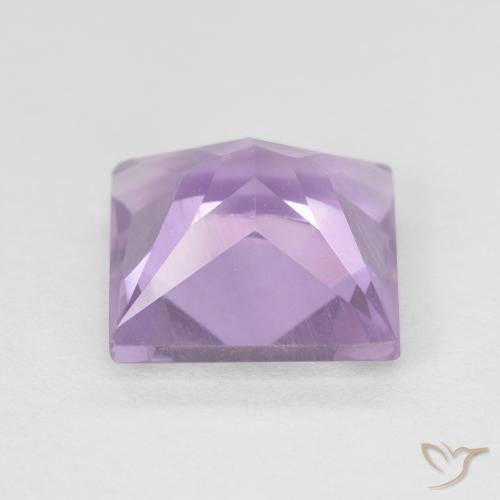 9,17 ctw natürlicher Hellrosa Violett Amethyst, Quadrat, VVS