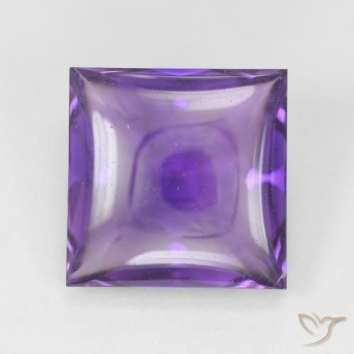 4.10ct Natürlicher Medium Light-Violet Amethyst, Quadrat, Transparent