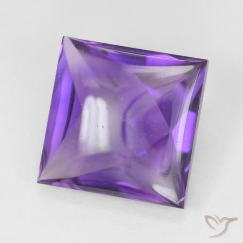 9,17 ctw natürlicher Medium Light-Violet Amethyst, Quadrat, Transparent