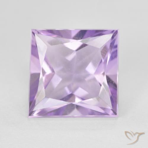 4.33ct Natürlicher Mittelviolett Amethyst, Quadrat, VVS