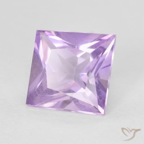9,17 ctw natürlicher Mittelrosa Violett Amethyst, Quadrat, VVS