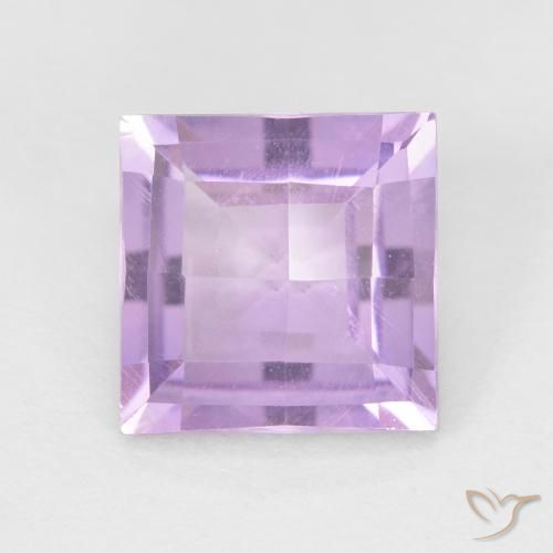 1.71ct Natürlicher Hellrosa Violett Amethyst, Quadrat, VVS