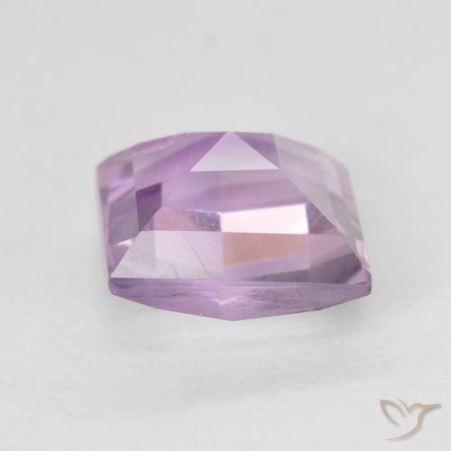 9,17 ctw natürlicher Hellrosa Violett Amethyst, Quadrat, VVS