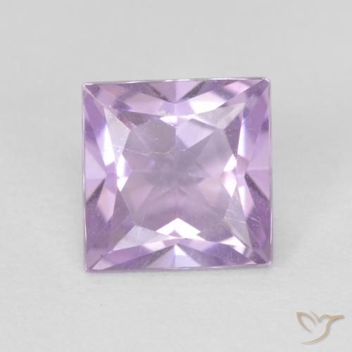 1.06ct Natürlicher Hellrosa Violett Amethyst, Quadrat, VS