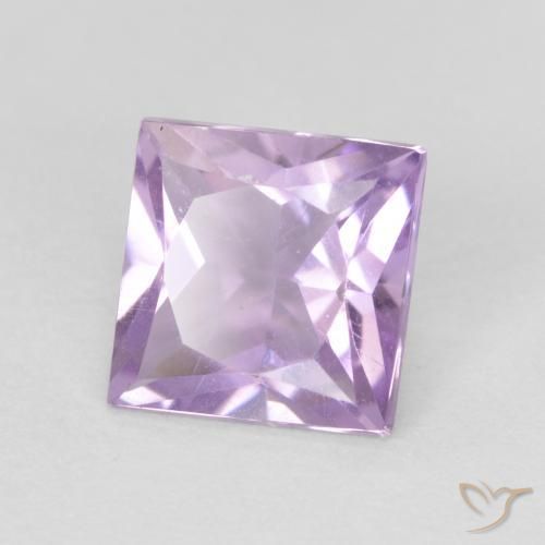 9,17 ctw natürlicher Hellrosa Violett Amethyst, Quadrat, VS