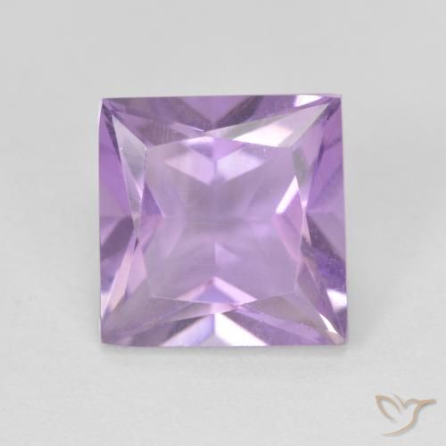 2.32ct Natürlicher Mittelrosa Violett Amethyst, Quadrat, VS