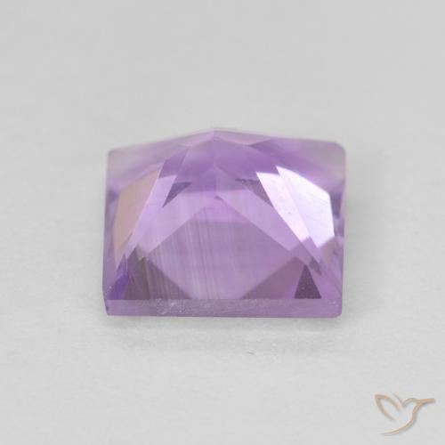 9,17 ctw natürlicher Mittelrosa Violett Amethyst, Quadrat, VS