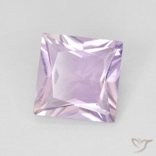 9,17 ctw natürlicher Hellrosa Violett Amethyst, Quadrat, VS