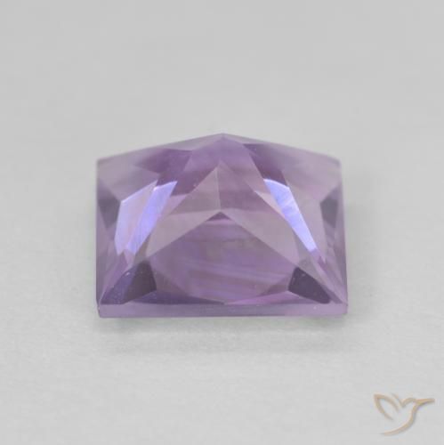 9,17 ctw natürlicher Mittelrosa Violett Amethyst, Quadrat, VVS-VS