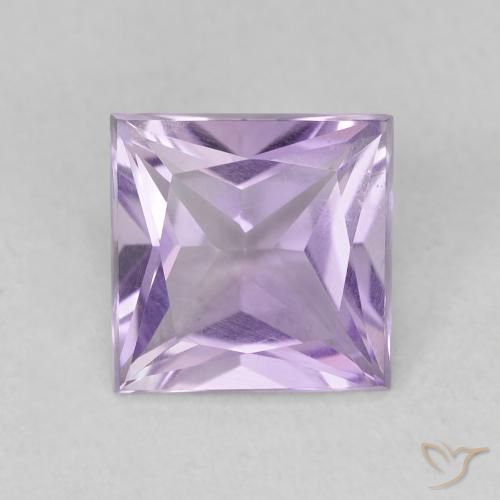 1.80ct Natürlicher hellviolett Amethyst, Quadrat, VVS