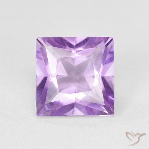 1.08ct Natürlicher Rosa Iris Violett Amethyst, Quadrat, VVS