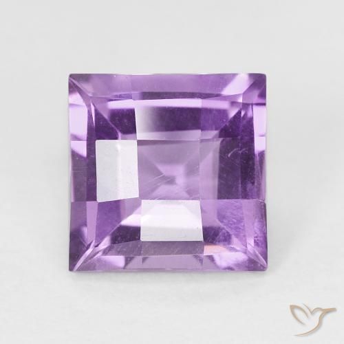 1.75ct Natürlicher Rosaig-violett Amethyst, Quadrat, VVS-VS