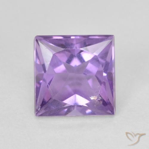 1.13ct Natürlicher Rosaig-violett Amethyst, Quadrat, VVS-VS