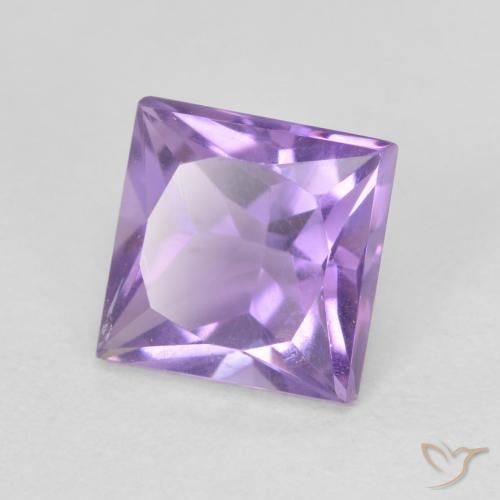 9,17 ctw natürlicher Rosaig-violett Amethyst, Quadrat, VVS-VS