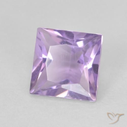 9,17 ctw natürlicher Rosaig-violett Amethyst, Quadrat, VVS-VS
