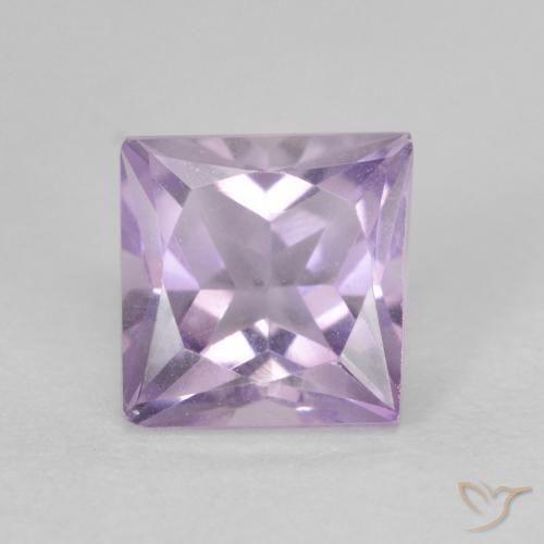 1.11ct Natürlicher hellviolett Amethyst, Quadrat, VVS-VS