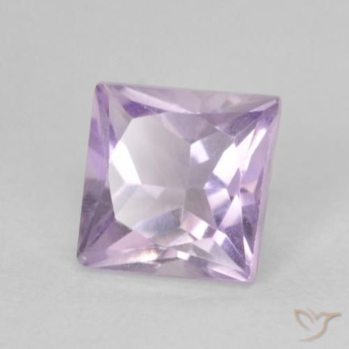 9,17 ctw natürlicher hellviolett Amethyst, Quadrat, VVS-VS