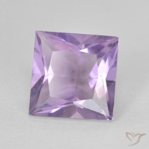 9,17 ctw natürlicher Mittelrosa Violett Amethyst, Quadrat, VVS-VS