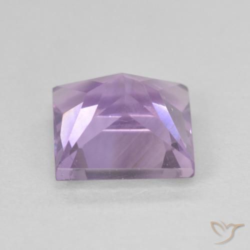9,17 ctw natürlicher Mittelrosa Violett Amethyst, Quadrat, VVS-VS