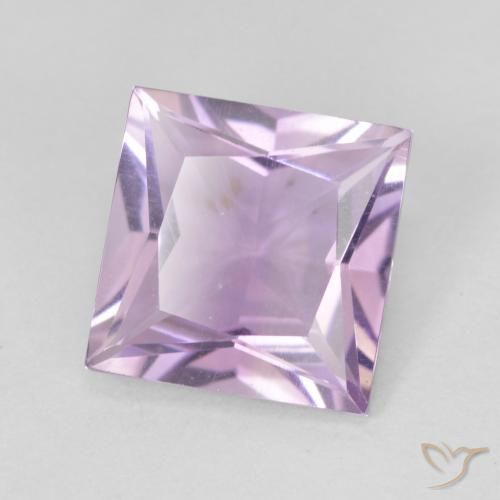 9,17 ctw natürlicher hellviolett Amethyst, Quadrat, VVS-VS