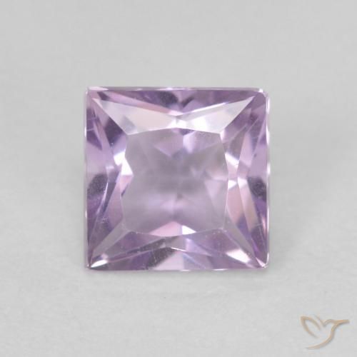 0.62ct Natürlicher hellviolett Amethyst, Quadrat, VVS