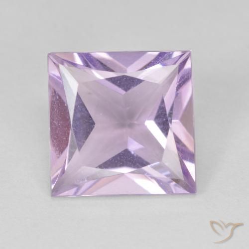 9,17 ctw natürlicher hellviolett Amethyst, Quadrat, VVS-VS