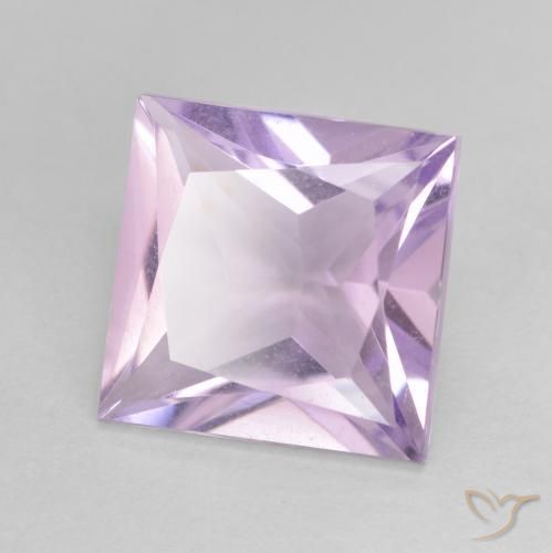 9,17 ctw natürlicher hellviolett Amethyst, Quadrat, VVS-VS