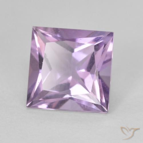 9,17 ctw natürlicher Mittelrosa Violett Amethyst, Quadrat, VVS-VS