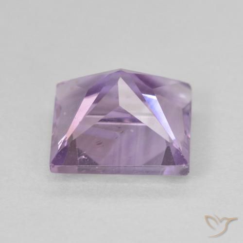 9,17 ctw natürlicher Mittelrosa Violett Amethyst, Quadrat, VVS-VS
