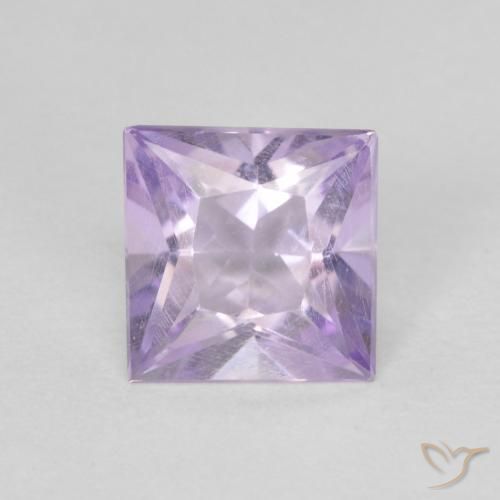 0.79ct Natürlicher hellviolett Amethyst, Quadrat, VVS-VS