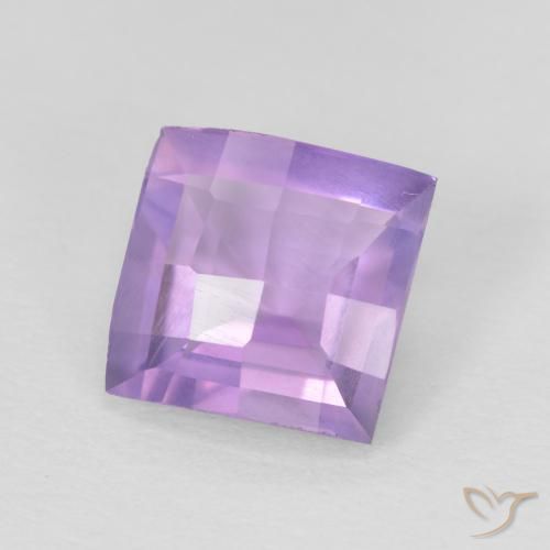 9,17 ctw natürlicher Rosaig-violett Amethyst, Quadrat, VVS-VS