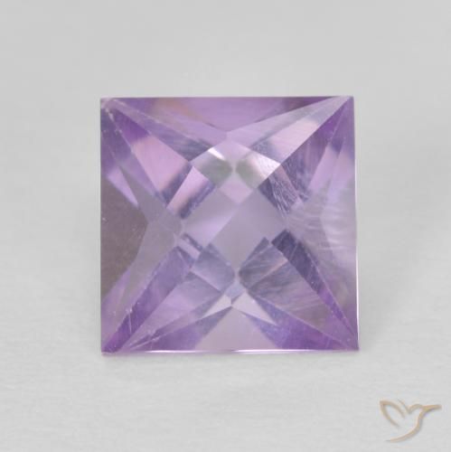1.21ct Natürlicher Rosaig-violett Amethyst, Quadrat, VVS-VS