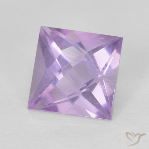 9,17 ctw natürlicher Rosaig-violett Amethyst, Quadrat, VVS-VS