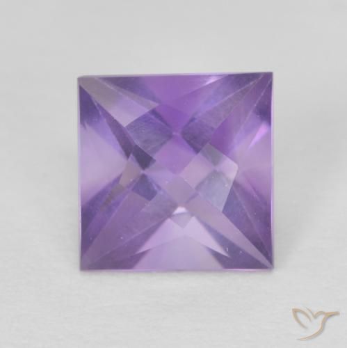 1.14ct Natürlicher Mittelviolett Amethyst, Quadrat, VVS-VS