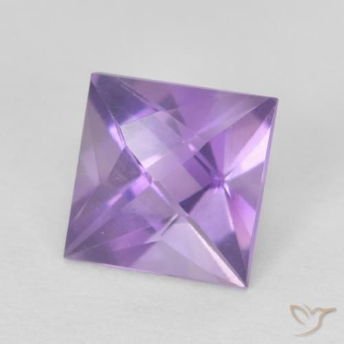9,17 ctw natürlicher Mittelviolett Amethyst, Quadrat, VVS-VS